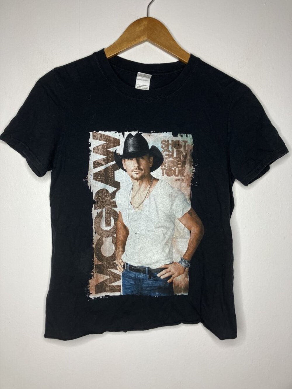 Tim McGraw Shotgun Rider Tour 2015 T-Shirt Women's Small READ